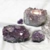 Healing Amethyst Crystal Set 4 Pieces | Himalayan Salt Factory