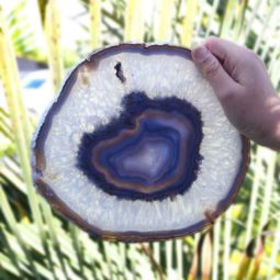 Natural Agate Plate J431 6 Natural Agate Plate J431-2 | Himalayan Salt Factory