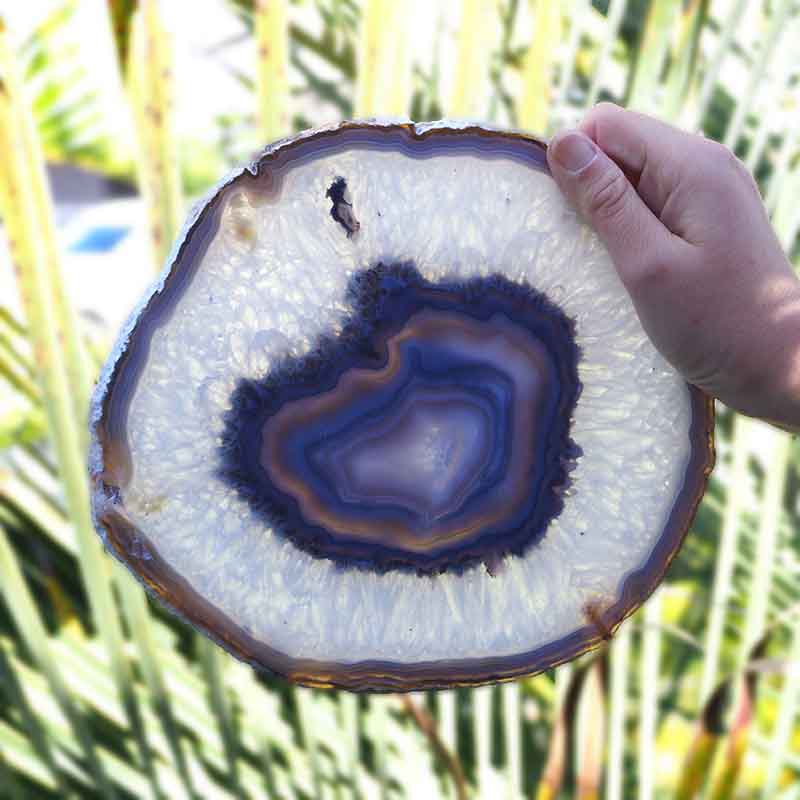 Natural Agate Plate J431 4 Natural Agate Plate J431-2 | Himalayan Salt Factory