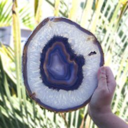 Natural Agate Plate J431 7 Natural Agate Plate J431 | Himalayan Salt Factory