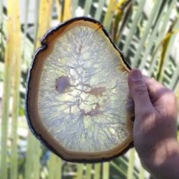 Natural Agate Plate J432 7 Natural Agate Plate J432-2 | Himalayan Salt Factory