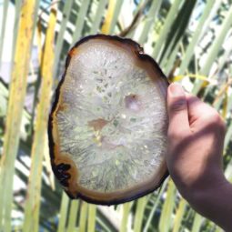Natural Agate Plate J432 6 Natural Agate Plate J432 | Himalayan Salt Factory
