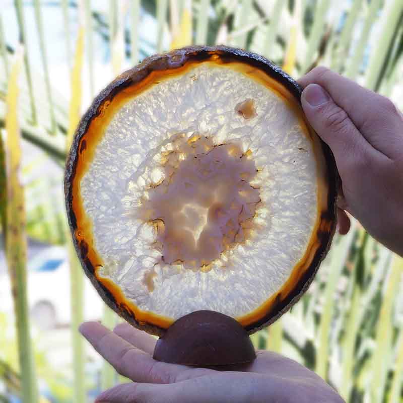 Natural Agate Plate J434 3 Natural Agate Plate J434-1