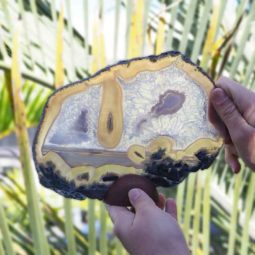 Natural Agate Plate J437 7 Natural Agate Plate J437-1 | Himalayan Salt Factory