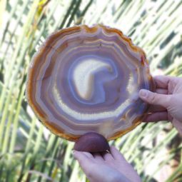 Natural Agate Plate J438 7 Natural Agate Plate J438-2 | Himalayan Salt Factory
