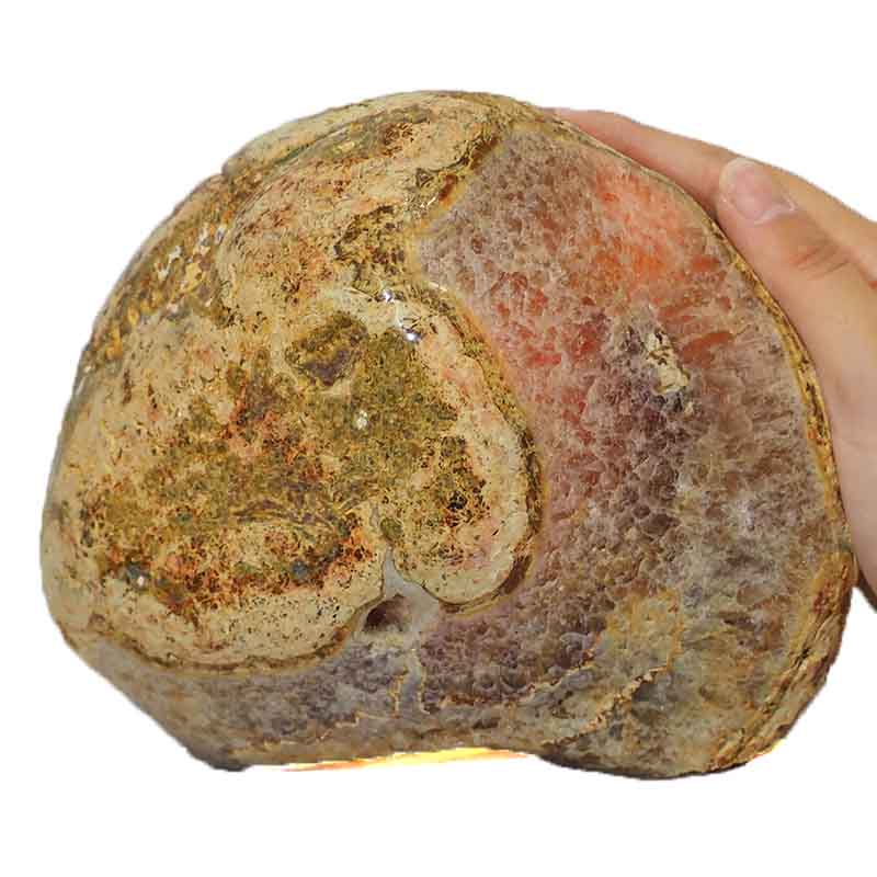3.47kg River Agate Crystal Lamp J557 4 River Agate Crystal Lamp J557-1 | Himalayan Salt Factory