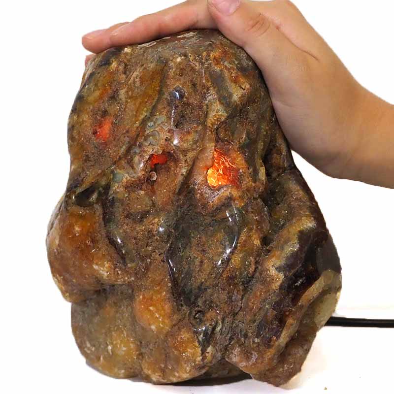 3kg River Agate Crystal Lamp J561 4 River Agate Crystal Lamp J561-1 | Himalayan Salt Factory