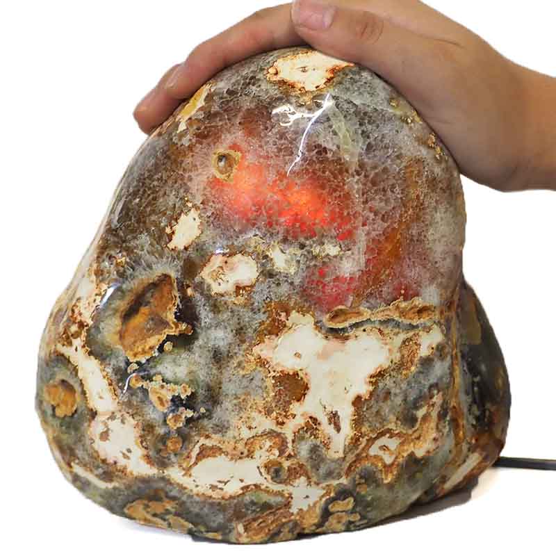 4kg River Agate Crystal Lamp J566 4 River Agate Crystal Lamp J566-1 | Himalayan Salt Factory