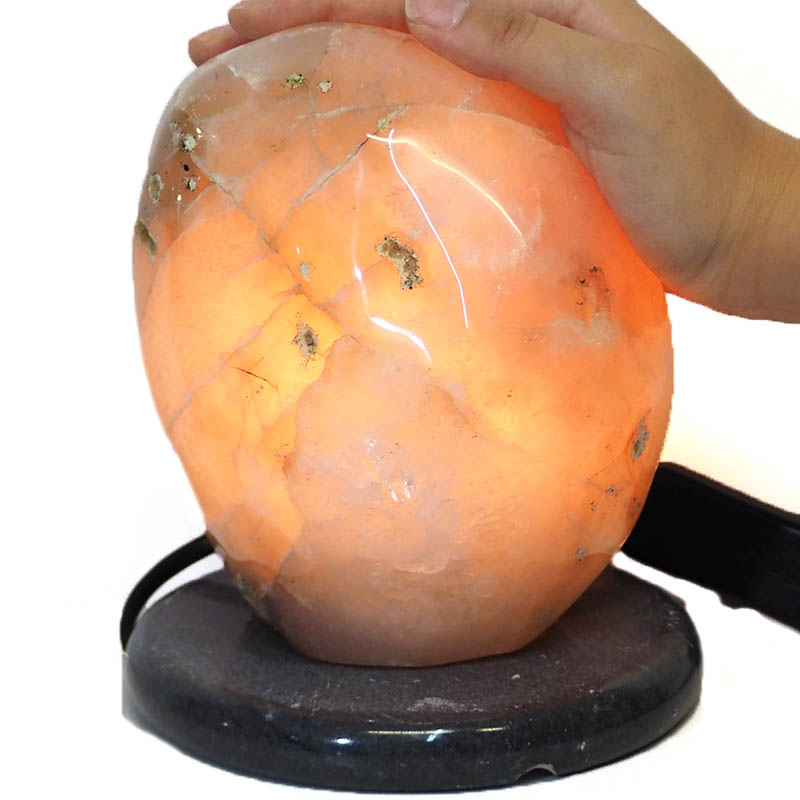 2.66kg River Agate Crystal Lamp with Marble Base J569 4 River Agate Crystal Lamp J569-1 | Himalayan Salt Factory