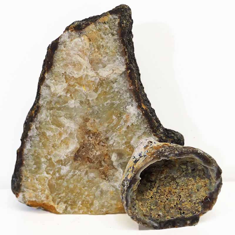 1.7kg River Agate Crystal Lamp with Agate Specimen Set J562 3 River Agate Crystal Lamp Set J562 | Himalayan Salt Factory
