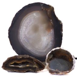 Sliced Brazilian Crystal Agate Lamp Set J323 | Himalayan Salt Factory