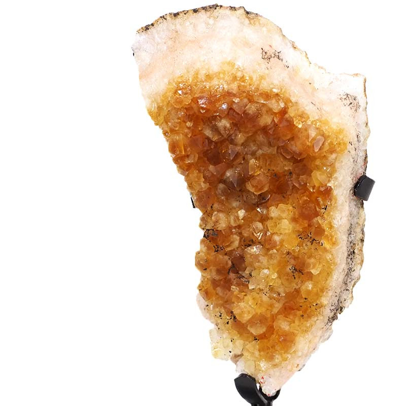 2.0kg Citrine Cluster With Custom Metal Stand DS263 3 2.0kg Citrine Cluster With Custom Metal Stand DS263 | Himalayan Salt Factory