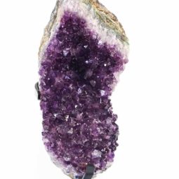 Amethyst Cluster With Custom Metal Stand DS205-2 | Himalayan Salt Factory