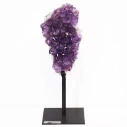 Amethyst Cluster With Custom Metal Stand DS207-1 | Himalayan Salt Factory