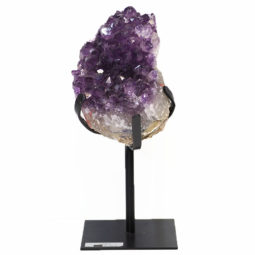 1.56kg Amethyst Cluster With Custom Metal Stand DS211 7 Amethyst Cluster With Custom Metal Stand DS211-1 | Himalayan Salt Factory