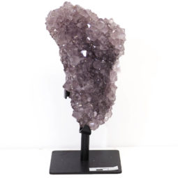 1.36kg Amethyst Cluster With Custom Metal Stand DS212 7 Amethyst Cluster With Custom Metal Stand DS212-2 | Himalayan Salt Factory