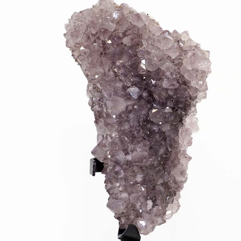 1.36kg Amethyst Cluster With Custom Metal Stand DS212 3 Amethyst Cluster With Custom Metal Stand DS212 | Himalayan Salt Factory