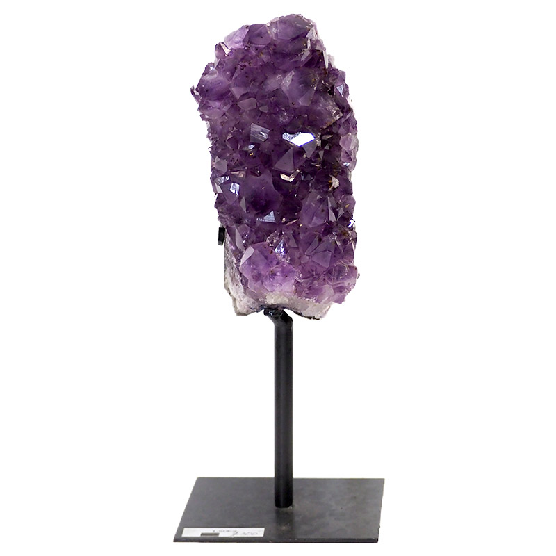 1.5kg Amethyst Cluster With Custom Metal Stand DS215 4 Amethyst Cluster With Custom Metal Stand DS215-1 | Himalayan Salt Factory