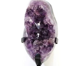 Amethyst Cluster With Custom Metal Stand DS217-1 | Himalayan Salt Factory