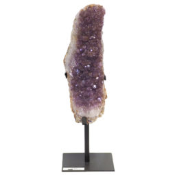 1.58kg Amethyst Cluster With Custom Metal Stand DS220 7 Amethyst Cluster With Custom Metal Stand DS220-2 | Himalayan Salt Factory