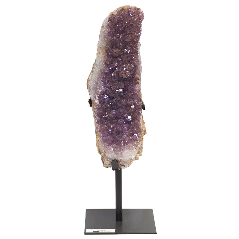 1.58kg Amethyst Cluster With Custom Metal Stand DS220 5 Amethyst Cluster With Custom Metal Stand DS220-2 | Himalayan Salt Factory