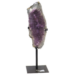 Amethyst Cluster With Custom Metal Stand DS222-1 | Himalayan Salt Factory