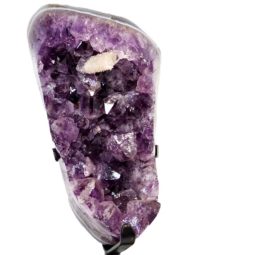 Amethyst Cluster With Custom Metal Stand DS228 | Himalayan Salt Factory
