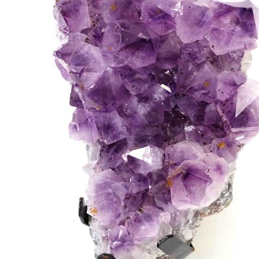 Amethyst Cluster With Custom Metal Stand DS232-1 | Himalayan Salt Factory