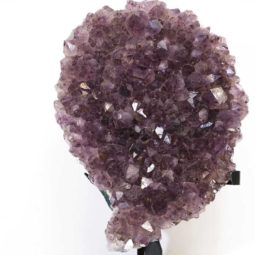 Amethyst Cluster With Custom Metal Stand DS234-1 | Himalayan Salt Factory