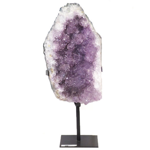 Amethyst Cluster With Custom Metal Stand DS236-3 | Himalayan Salt Factory