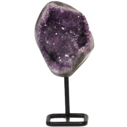 Amethyst Geode On Metal Stand DJ600 | Himalayan Salt Factory