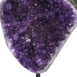 1.452kg Amethyst Cluster With Custom Metal Stand DJ603 7 Amethyst Geode On Metal Stand DJ603-1 | Himalayan Salt Factory
