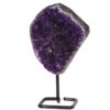 1.452kg Amethyst Cluster With Custom Metal Stand DJ603 1 Amethyst Geode On Metal Stand DJ603 | Himalayan Salt Factory