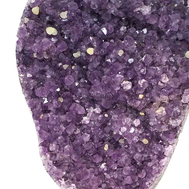 2kg Amethyst Cluster With Custom Metal Stand DJ604 5 Amethyst Geode On Metal Stand DJ604-1 | Himalayan Salt Factory