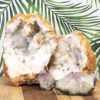 6Kg Calcite Geode Set with Amethyst J696 1 Calcite Geode Set with Amethyst J696 | Himalayan Salt Factory