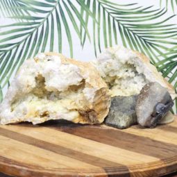 Calcite Geode Set with Amethyst J712