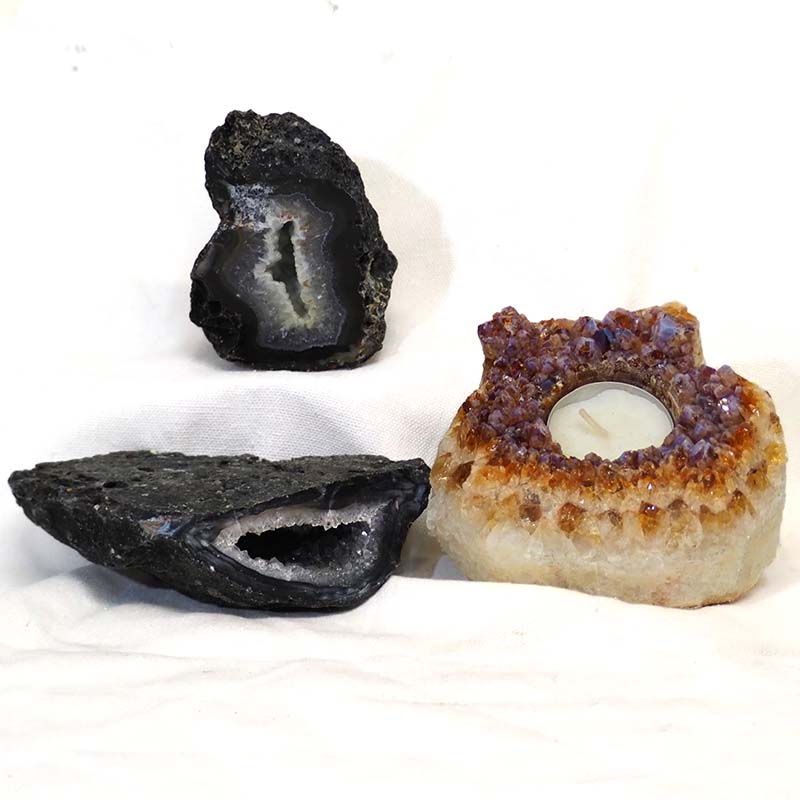 1.57Kg Crystal Energy Set J795 3 Crystal Energy Set J795 | Himalayan Salt Factory