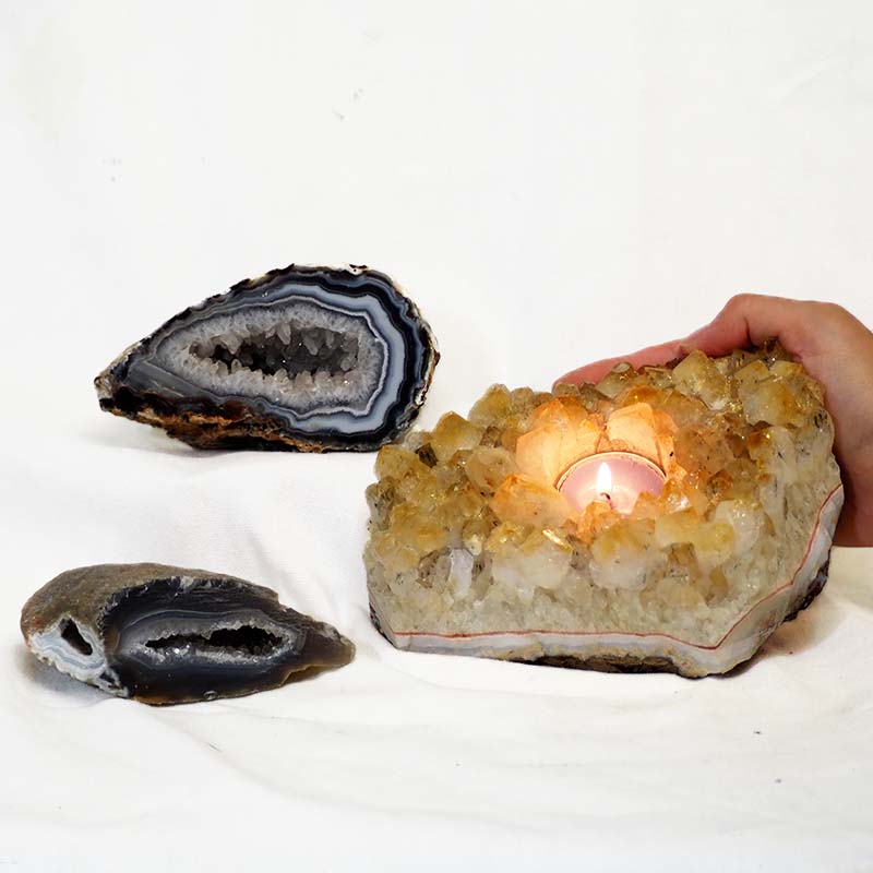 2.31Kg Crystal Energy Set J804 4 Crystal Energy Set J804-1 | Himalayan Salt Factory