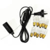 Crystal Lamp Power Cord – Black + 10 Bulbs (7W) (220V-240V) | Himalayan Salt Factory