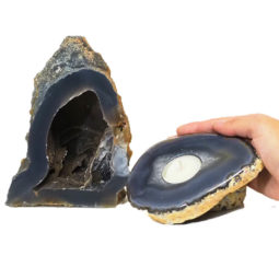 Crystal Specimen with Tea Light Candle Holder J738-1 | Himalayan Salt Factory