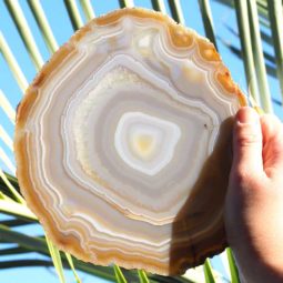 0.35Kg Natural Agate Plate J636 5 Natural Agate Plate J636-1 | Himalayan Salt Factory