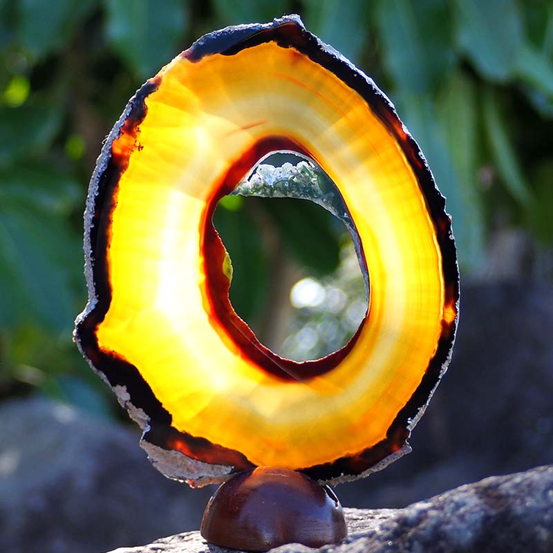 0.33Kg Natural Agate Plate J756 3 Natural Agate Plate J756 | Himalayan Salt Factory