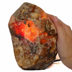 2.1kg River Agate Crystal Lamp with Marble Base J723 5 River Agate Crystal Lamp J723 | Himalayan Salt Factory