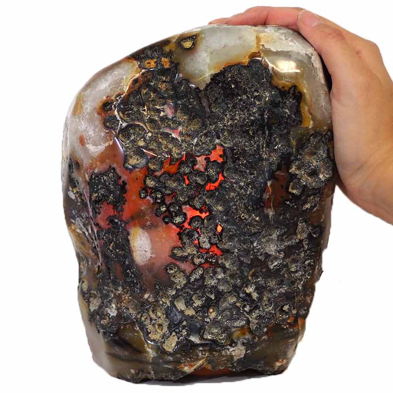 4.2kg River Agate Crystal Lamp with Marble Base J726 4 River Agate Crystal Lamp J726 | Himalayan Salt Factory