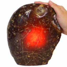 3.8kg River Agate Crystal Lamp with Marble Base J727 5 River Agate Crystal Lamp J727 | Himalayan Salt Factory