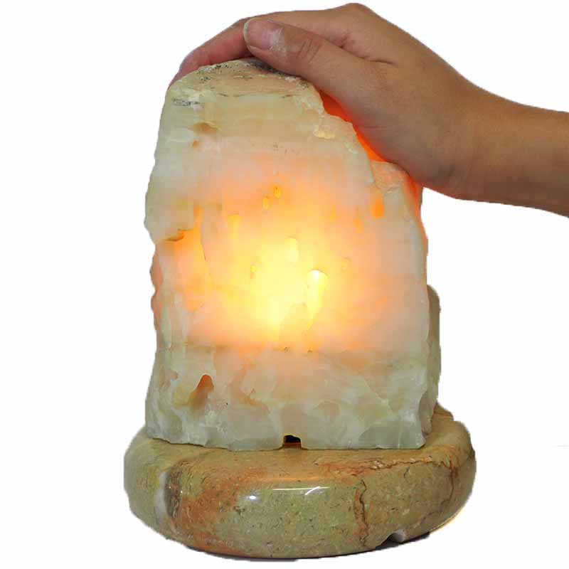 3.3kg River Agate Crystal Lamp with Marble Base J733 4 River Agate Crystal Lamp J733 | Himalayan Salt Factory
