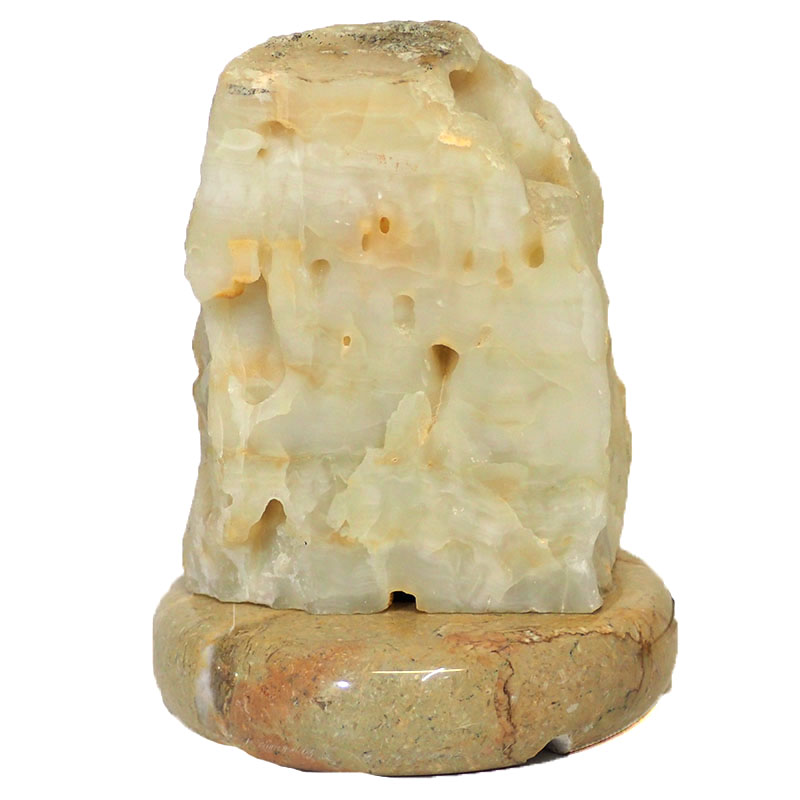 3.3kg River Agate Crystal Lamp with Marble Base J733 3 River Agate Crystal Lamp J733 | Himalayan Salt Factory
