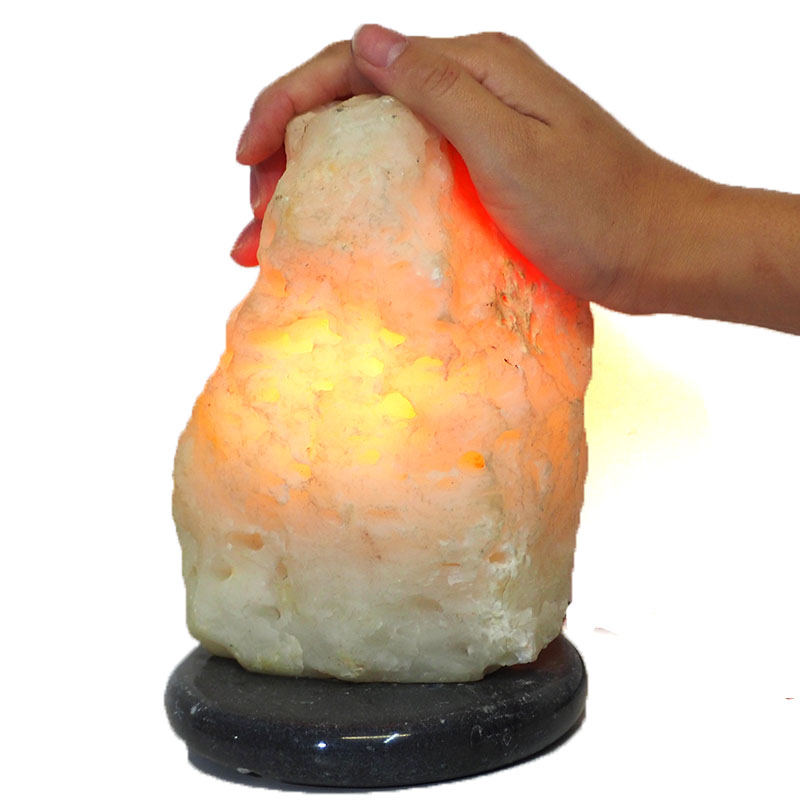 2.34kg River Agate Crystal Lamp with Marble Base J734 4 River Agate Crystal Lamp J734 | Himalayan Salt Factory