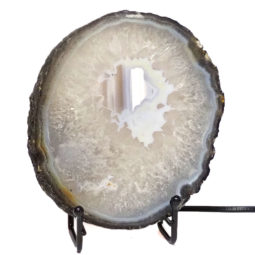 Sliced Brazilian Crystal Agate Lamp CF842 | Himalayan Salt Factory