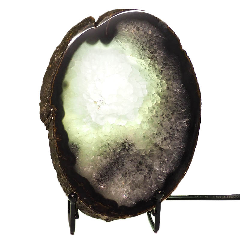 0.8kg Thick Sliced Brazilian Crystal Agate Lamp CF845 4 Sliced Brazilian Crystal Agate Lamp CF845 | Himalayan Salt Factory